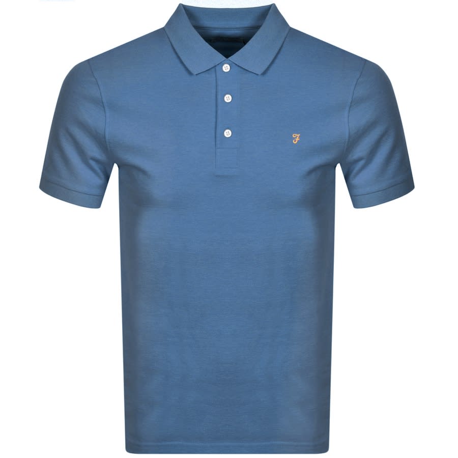 Alternative Image for ProductFarah Vintage Short Sleeve Polo T Shirt Blue1